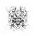manos de la creación de adan tattoo design idea