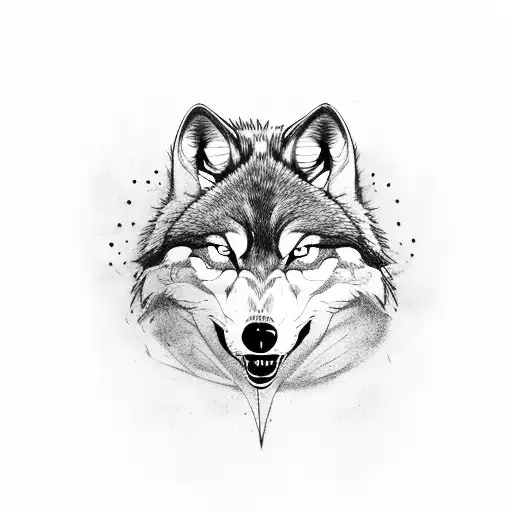 angry wolf as a pilot shoulder tattoo tattoo design idea