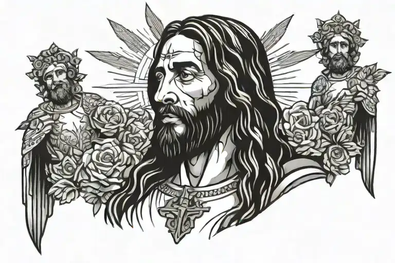 brazil jesus statue isa tattoo design idea