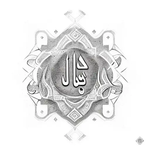 Tattoo idea with the word الصمت and الحكمة mixed together in arabic traditional writing  tattoo design idea