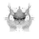 silence + wisdom  tattoo design idea