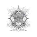 Forearm design with names "Sonu", " Neetu", "Dhruv", "Pariniti" tattoo design idea