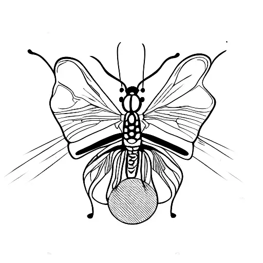 222 and buterfly for man tattoo design idea