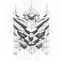 cyber tattoo 20 cm tattoo design idea