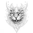 cyber tattoo 20 cm tattoo design idea