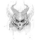 cyber tattoo 20 cm tattoo design idea