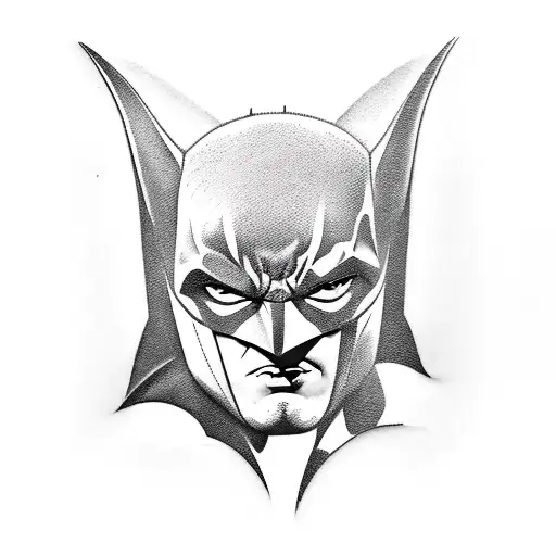 Batman logo tattoo design idea