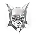 Batman logo tattoo design idea