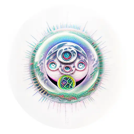 infinite tsukuyomi moon tattoo design idea