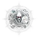 infinite tsukuyomi moon tattoo design idea