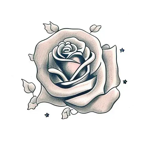 Alexis with rose  tattoo design idea