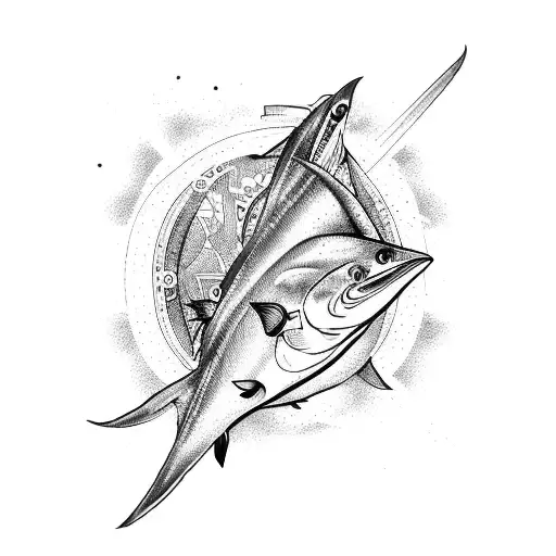 tuna tattoo design idea