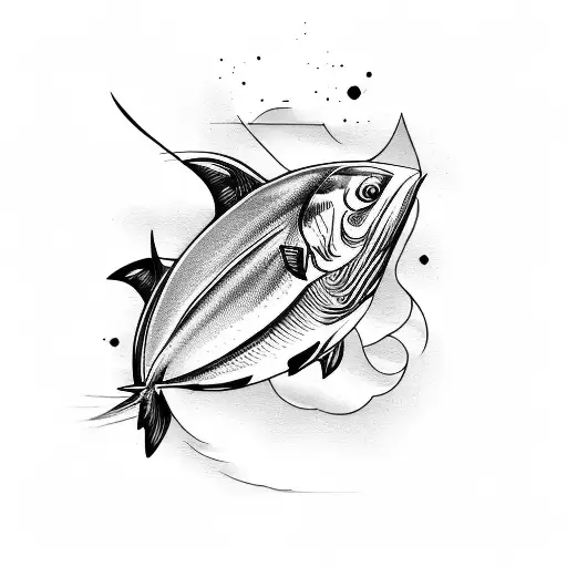 bluefin tuna tattoo design idea