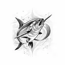 bluefin tuna tattoo design idea