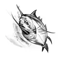 bluefin tuna tattoo design idea