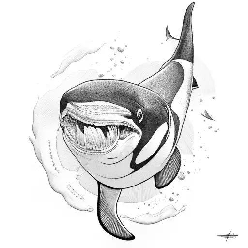 Orca tattoo design idea