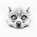 Fu dogs tattoo design idea