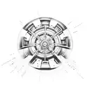 mad max wheel tattoo design idea