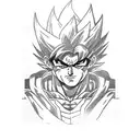 bardock tattoo design idea