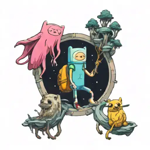 adventure time tattoo design idea