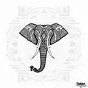 Elephant Mon tattoo design idea