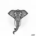 Elephant Mon tattoo design idea