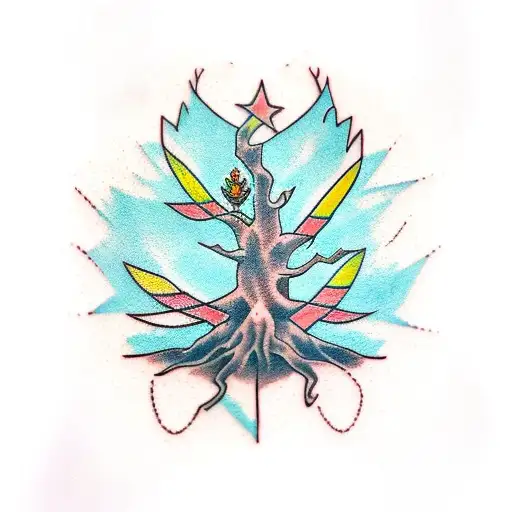 deku tree  tattoo design idea