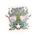 deku tree  tattoo design idea