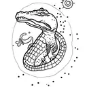 alligator tattoo design idea