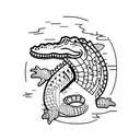 alligator tattoo design idea