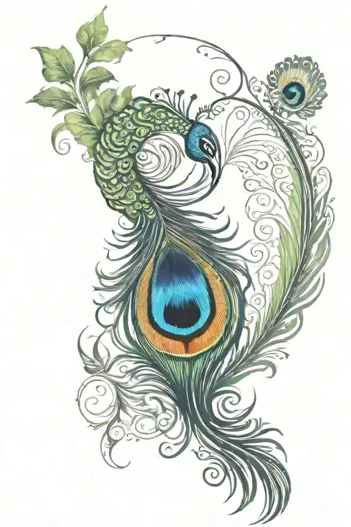 peacock feather tatoo make it modern and cool and try to conect it to a spiritual aspect  tattoo design idea