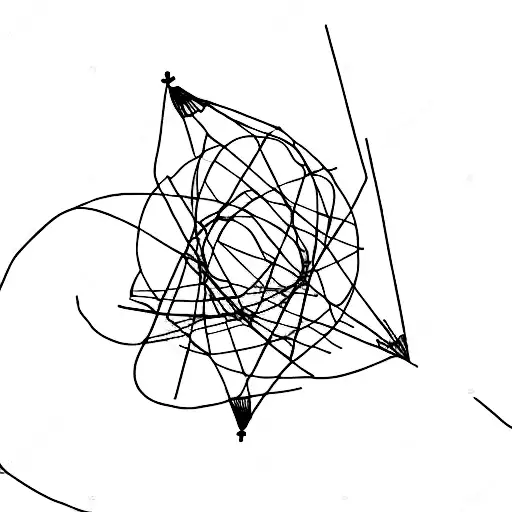 needle with thread tattoo design idea