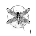Dragonfly tattoo design idea
