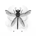 Dragonfly tattoo design idea