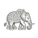 elephant tattoo Mandela tattoo design idea