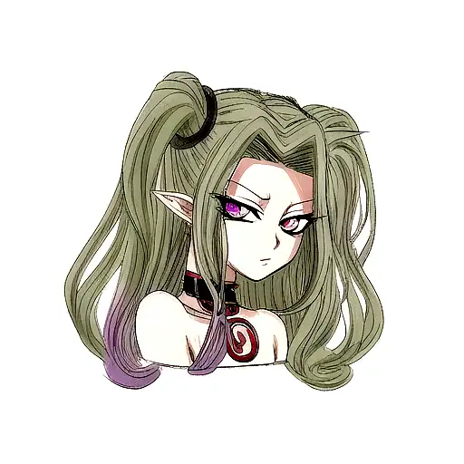 Medusa looking sideway tattoo design idea