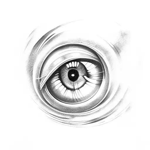 eye with siva and Vishnu  tattoo design idea