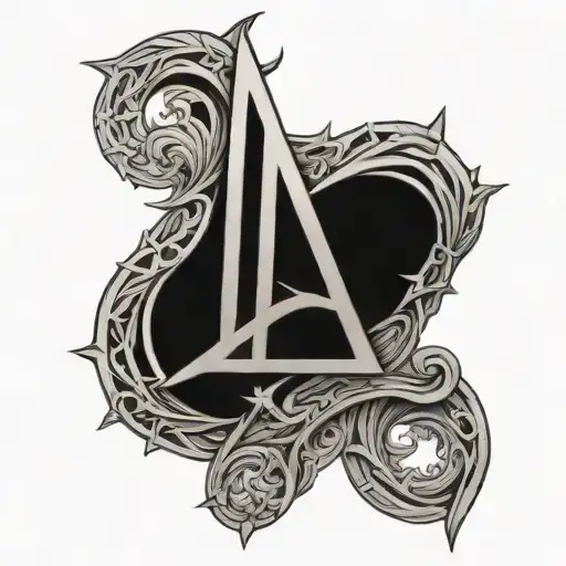 gandalf rune symbol embedded tattoo design idea