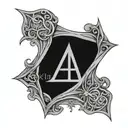 gandalf rune symbol embedded tattoo design idea
