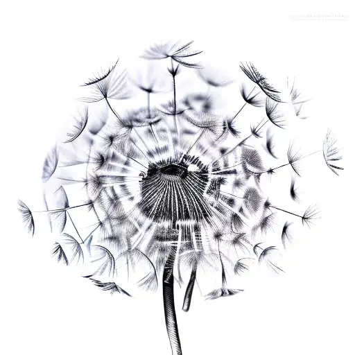 Dandelion tattoo design idea