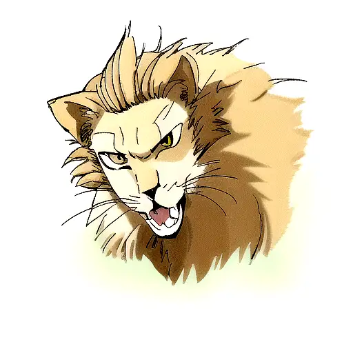 rey leon tattoo design idea