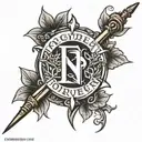 forgiven in Hebrew tattoo design idea