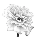 Carnation, Primrose, Daffodil, Daisy, Rose, Waterlily, Morning Glory Marigold, Chrysanthemum, Narcissus tattoo design idea