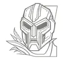 MF DOOM tattoo design idea
