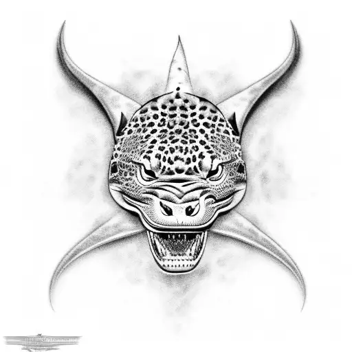 flames leopard 2a5 tank Big hammerhead shark flames background tattoo design idea