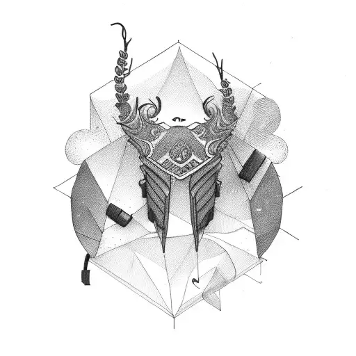 Backpack tattoo design idea