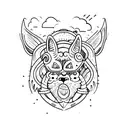 Backpack tattoo design idea