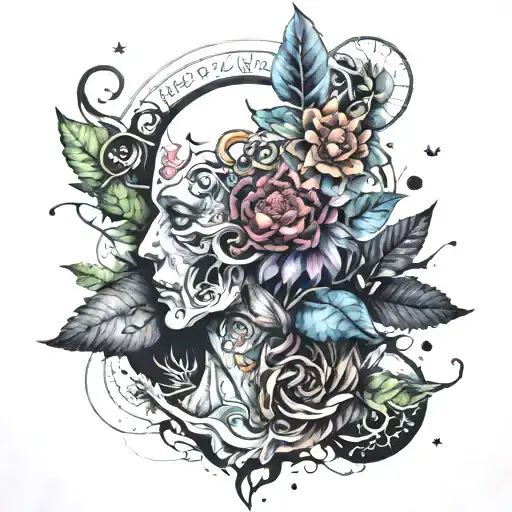 Emotional / Rational tattoo design idea