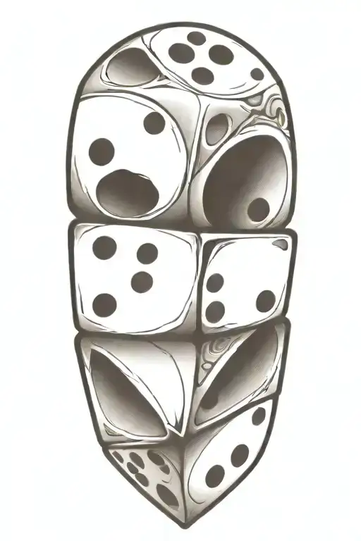 Dice dungeons tattoo design idea