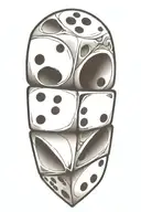 Dice dungeons tattoo design idea